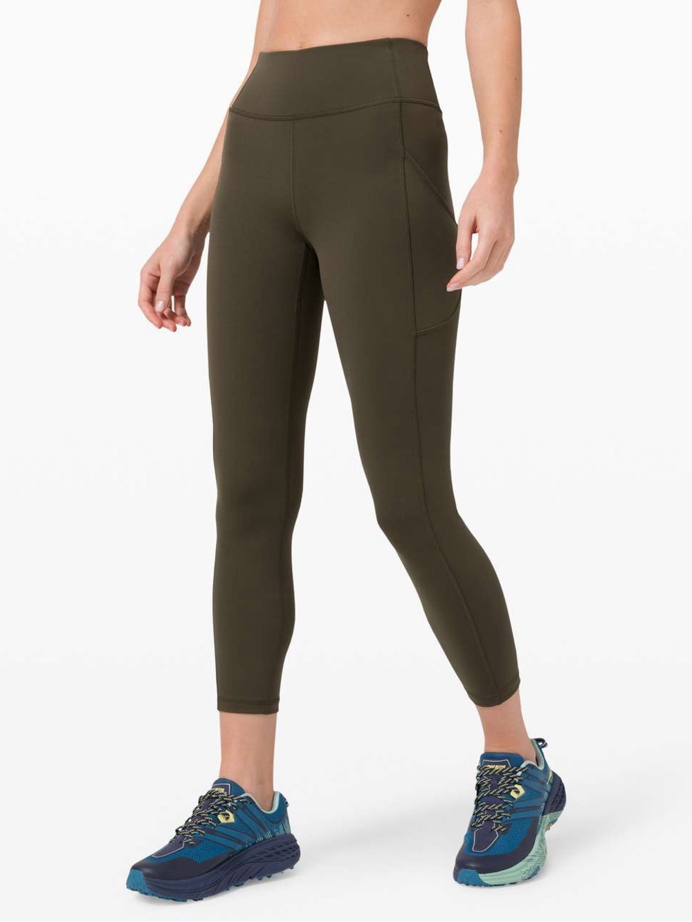 Lululemon Invigorate High-Rise Tight 25" Dark Olive - Size 4